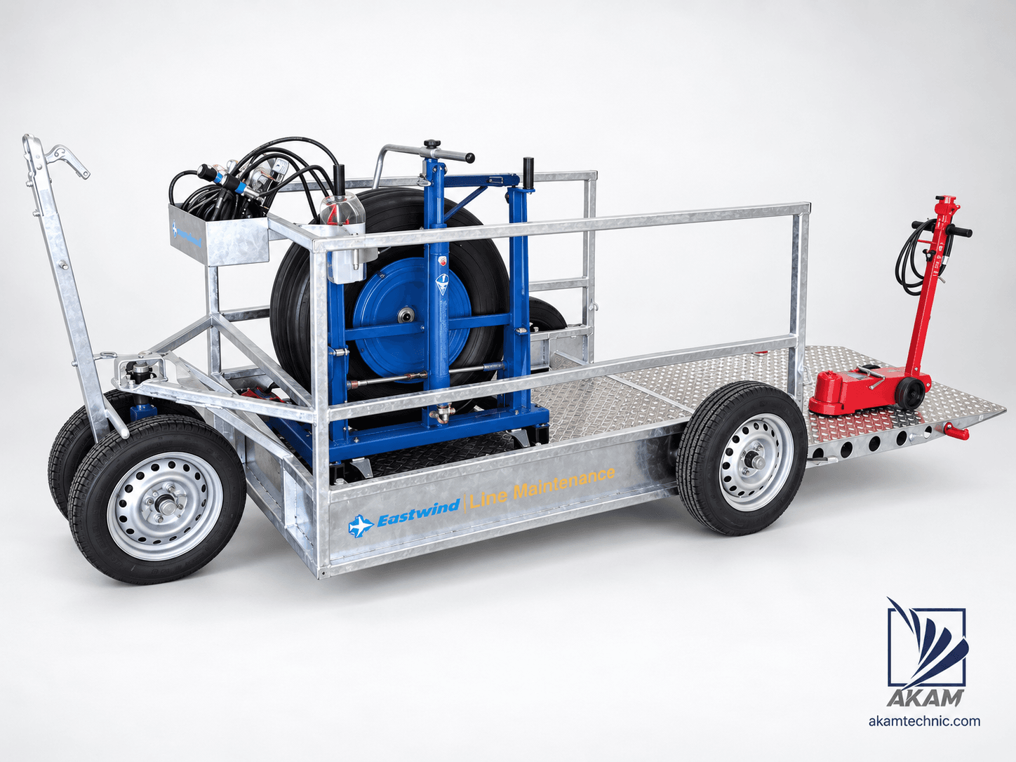 Aircraft Wheel and Landing Gear Service Trailer