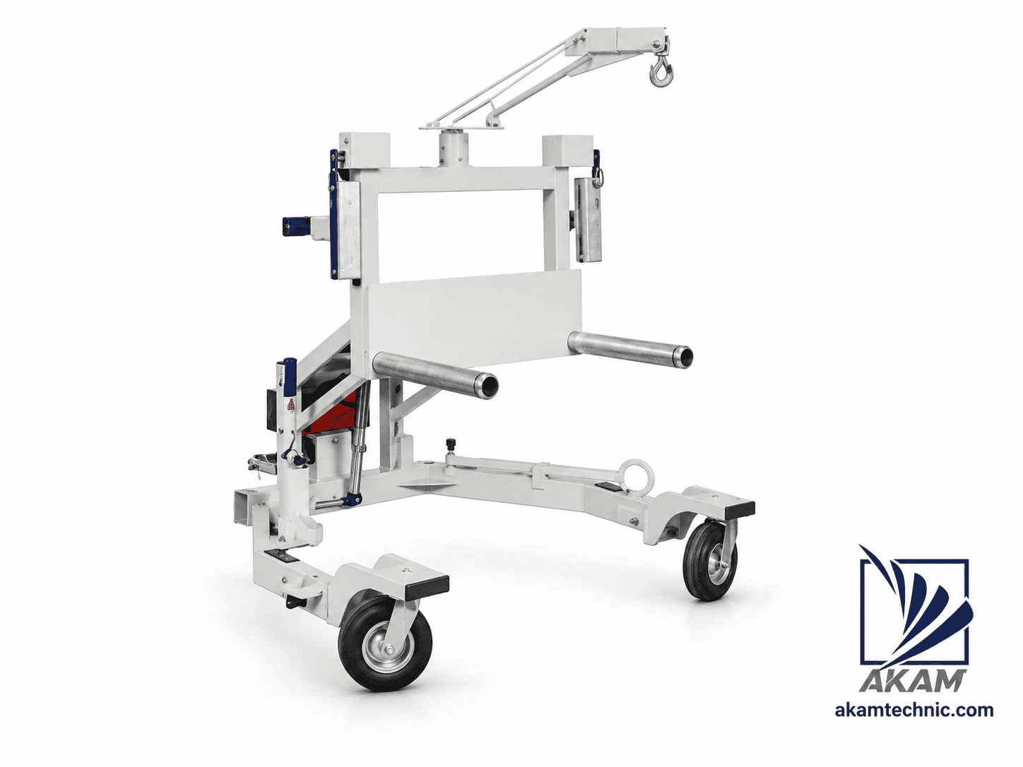 Hydraulic Aircraft Wheel and Brake Change Dolly with Lifting Boom