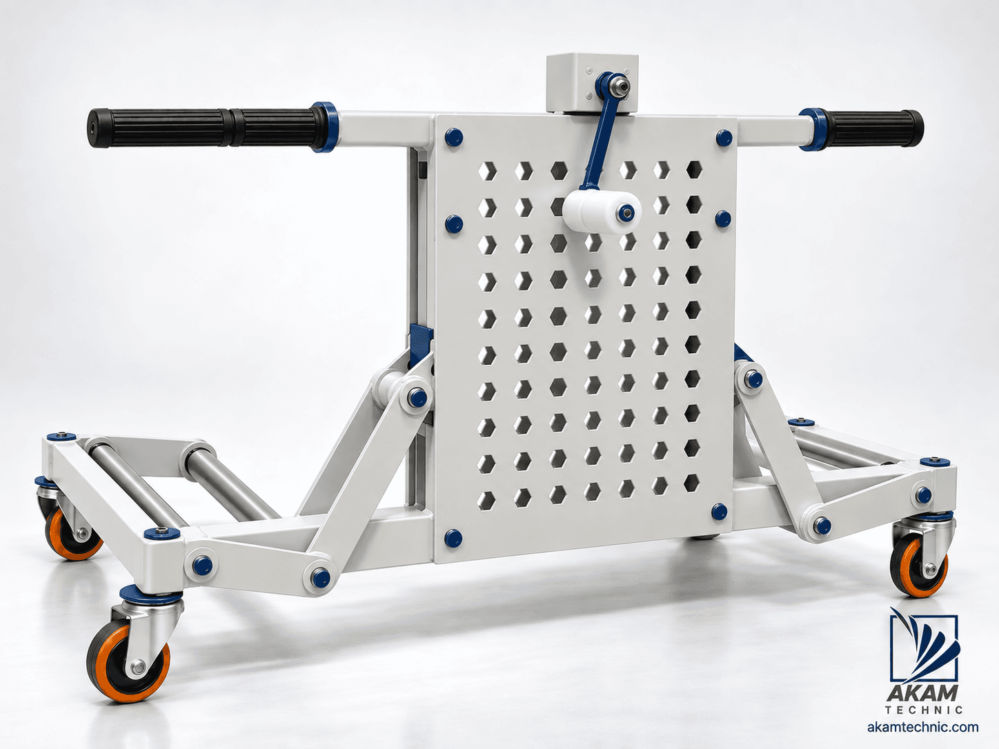 Perforated-Plate Aircraft Wheel Change and Handling Dolly