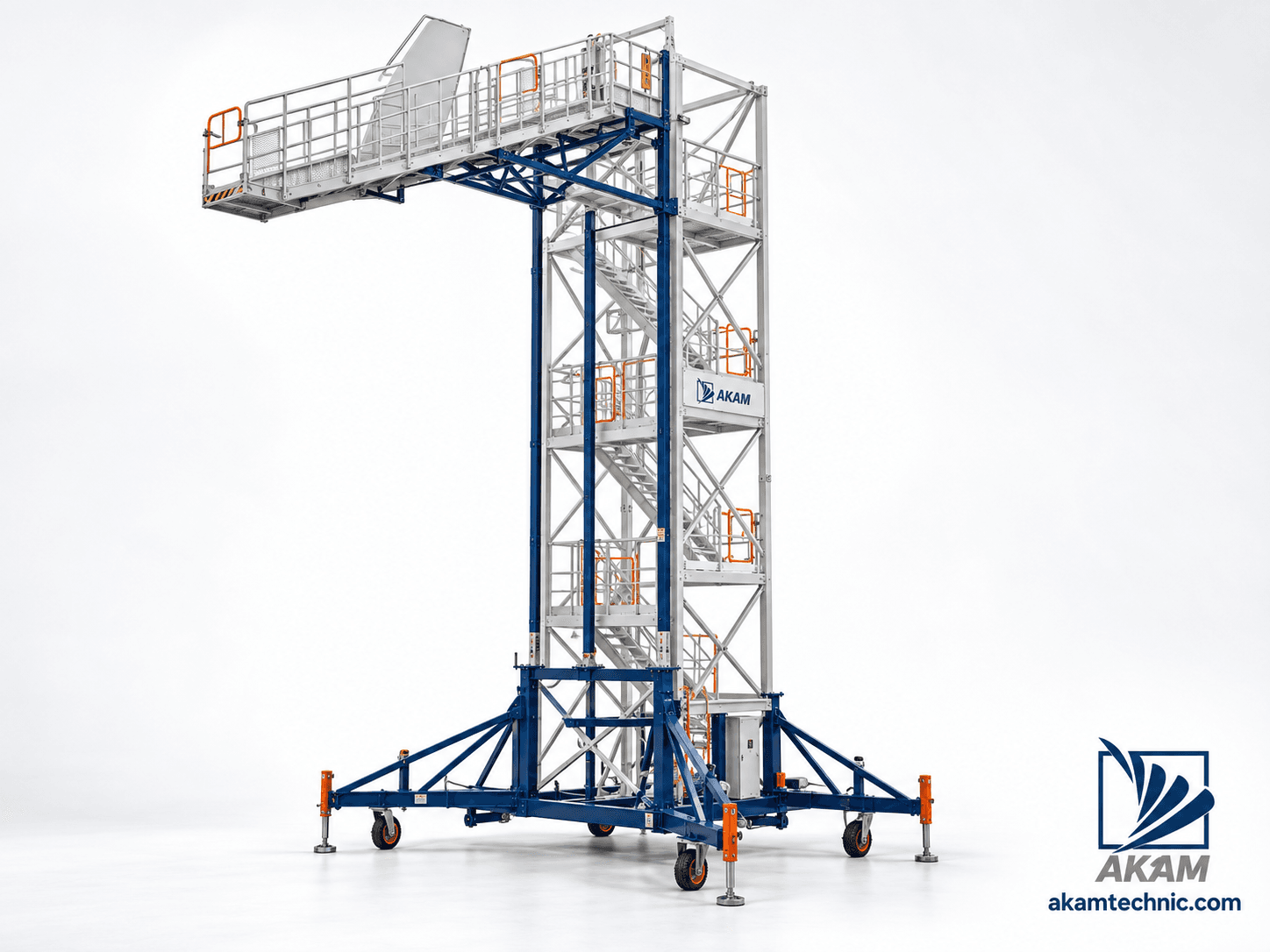 Aircraft Tail Maintenance Access Tower and Platform