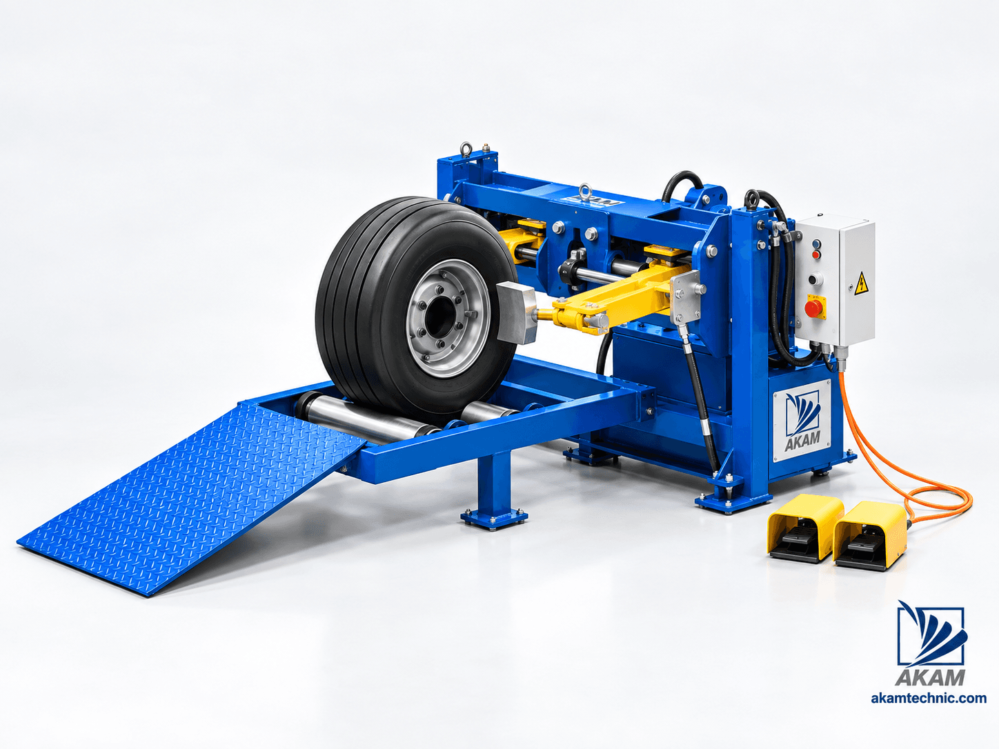 Hydraulic Aircraft Tire Bead Breaker – Small Wheel Type